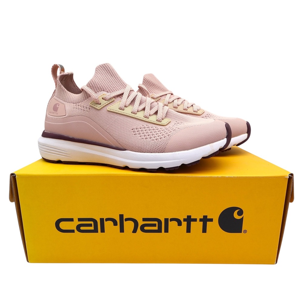 Carhartt Haslett SD Work Shoe Women 6M Pink Knit Soft Toe New FS2005-W